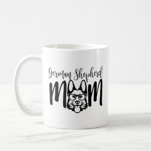 Caneca De Café Mãe German shepherd GSD ativada