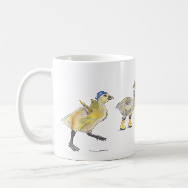 Caneca De Café Mãe Goose e quatro gansos profissionais (Esquerda)
