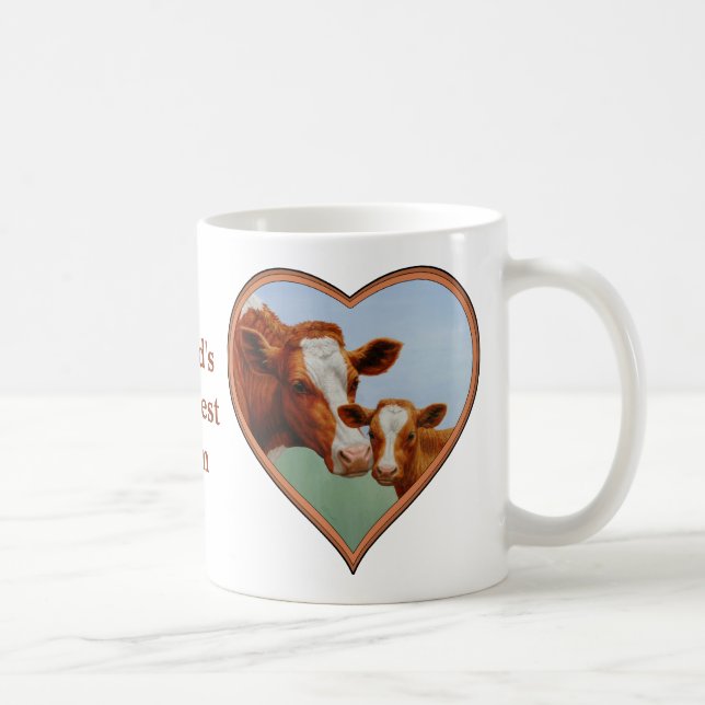 Caneca De Café Mãe Guernsey Vaca e Fecho (Direita)