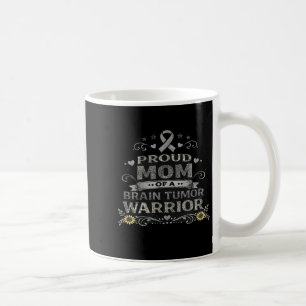 Caneca De Café mãe guerreira da consciência do tumor cerebral fit