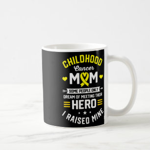 Caneca De Café Mãe Guerreira do Câncer Infantil Suporte à Conscie
