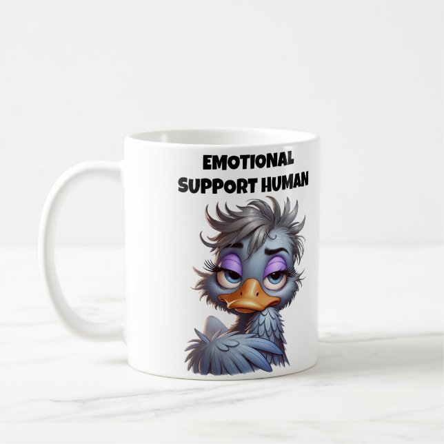 Caneca De Café Mãe Humana de Apoio Emocional (Esquerda)