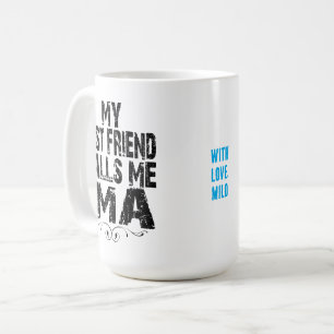 Caneca De Café Mãe judia, mãe, filho da filha do amor melhor amig