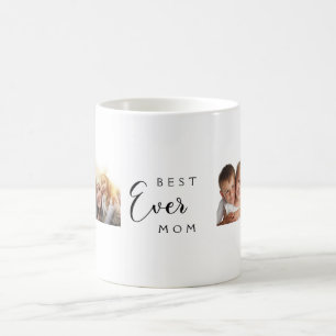 Caneca De Café Mãe mãe foto colagem branca preto
