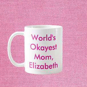Caneca De Café Mãe mais bonita do mundo personalizada