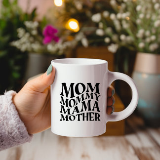 Caneca De Café Mãe Mamãe Mãe Mug