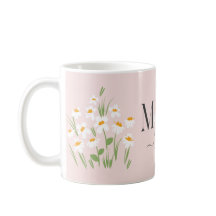 Mãe margarida, chá de fraldas floral novo, rosa