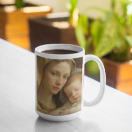 Caneca De Café Mãe Mary com Jesus Bebê versão 21