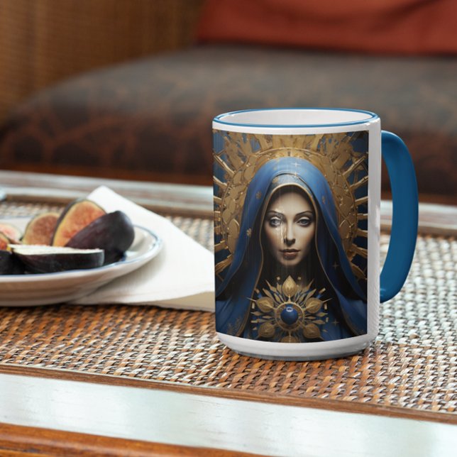 Caneca De Café Mãe Mary Rezando versão 3 (Mother Mary Praying version 3 Coffee Mug
)