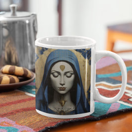 Caneca De Café Mãe Mary Rezando versão 4