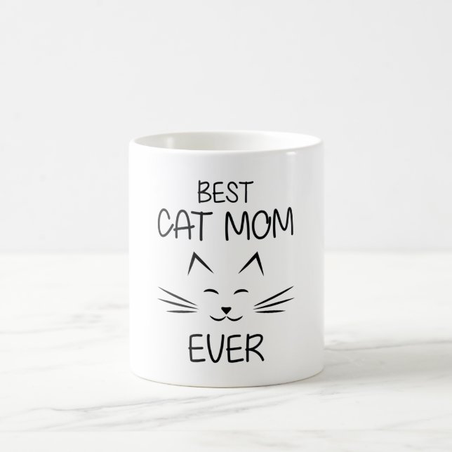 Caneca De Café Mãe - Melhor Gato Mãe de Sempre (Centro)