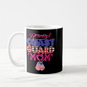 Caneca De Café Mãe Militar Orgulhosa de Homens Placas de Identifi