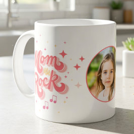Caneca De Café Mãe Moderna Única Personalizada com Foto