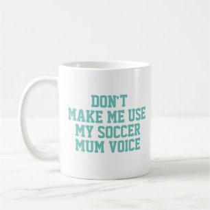 Caneca De Café Mãe moderna voz de futebol treinador Café Mug