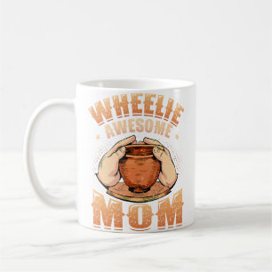 Caneca De Café Mãe Muito Legal Artista de Cerâmica de Argila Mulh