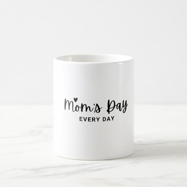 Caneca De Café Mãe Negra Moderna Todos os Dias (Centro)