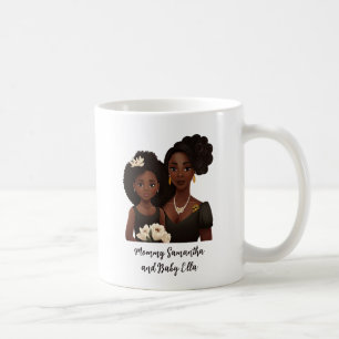 Caneca De Café Mãe negra personalizada e filha (6)