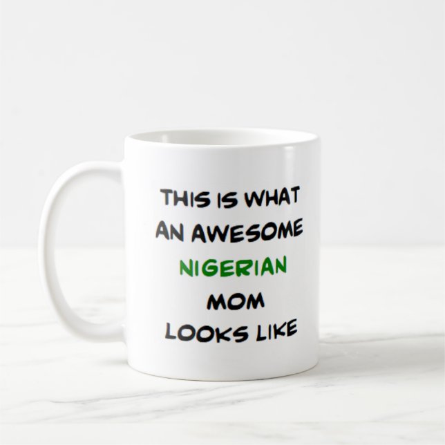 Caneca De Café mãe nigeriana, incrível (Esquerda)