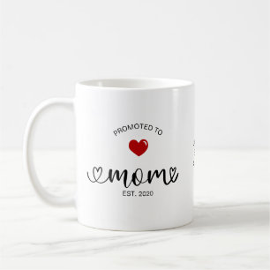 Caneca De Café Mãe Nomeada Promovida a Mãe
