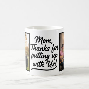 Caneca De Café Mãe Obrigada Por Aguentar Nós Dois Foto