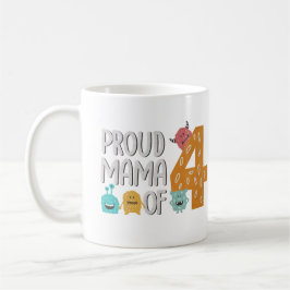 Caneca De Café Mãe Orgulhosa das Quatro