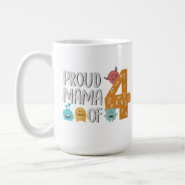Caneca De Café Mãe Orgulhosa das Quatro