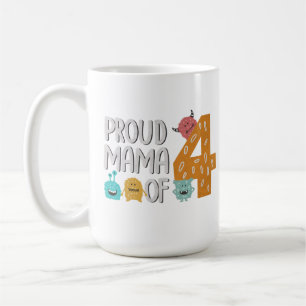 Caneca De Café Mãe Orgulhosa das Quatro