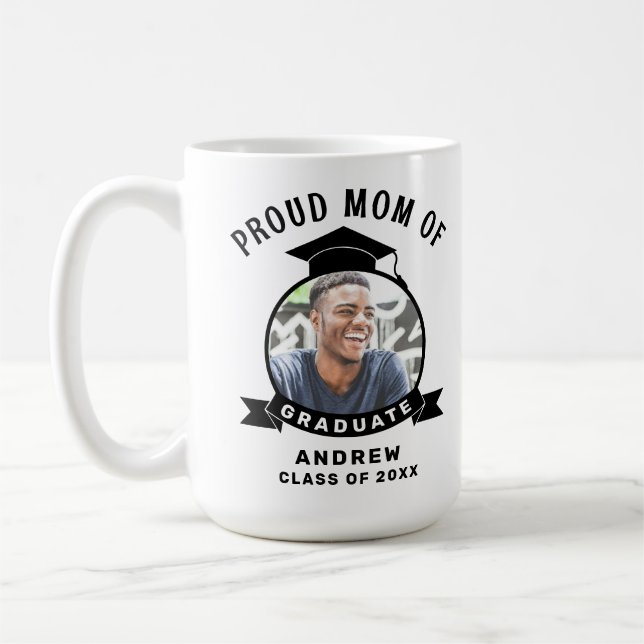 Caneca De Café Mãe Orgulhosa de Graduado (Esquerda)
