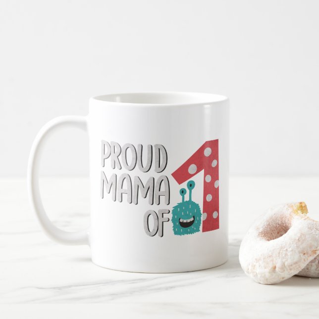 Caneca De Café Mãe Orgulhosa de Um (Com Donut)