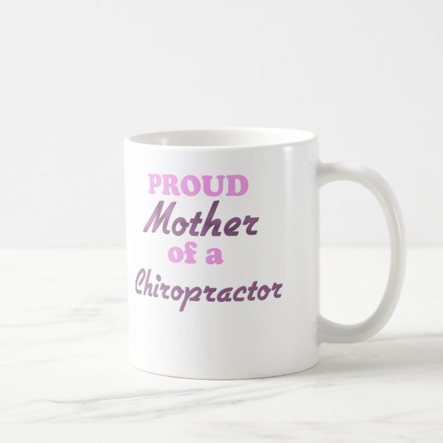 Caneca De Café Mãe orgulhosa de um Chiropractor (Direita)