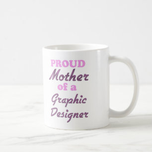 Caneca De Café Mãe orgulhosa de um designer gráfico