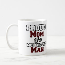 Caneca De Café Mãe orgulhosa de um homem Morehouse, formando