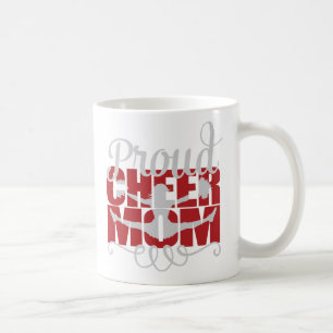 Caneca De Café Mãe Orgulhosa Torcendo de Vermelho