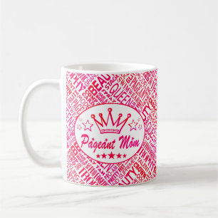 Caneca De Café Mãe Pageant - Palavras de Bela Rosa Impressão