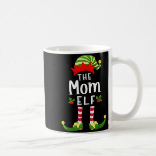 Caneca De Café Mãe Papai Noel Elfo Combinando Pijama Festa de Nat