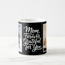 Caneca De Café Mãe Para Sempre Grata Por Você Script 2 Foto Preto