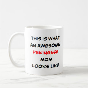 Caneca De Café mãe pequinês, incrível