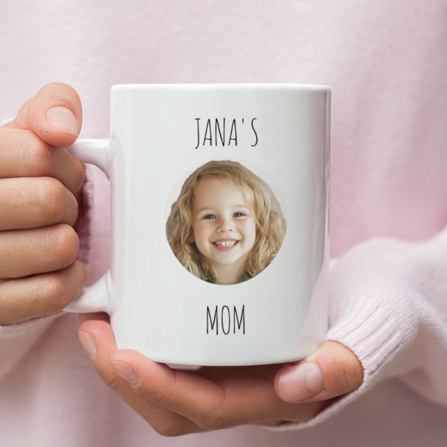 Caneca De Café Mãe Personalizada | Foto personalizada do rosto |  (Criador carregado)