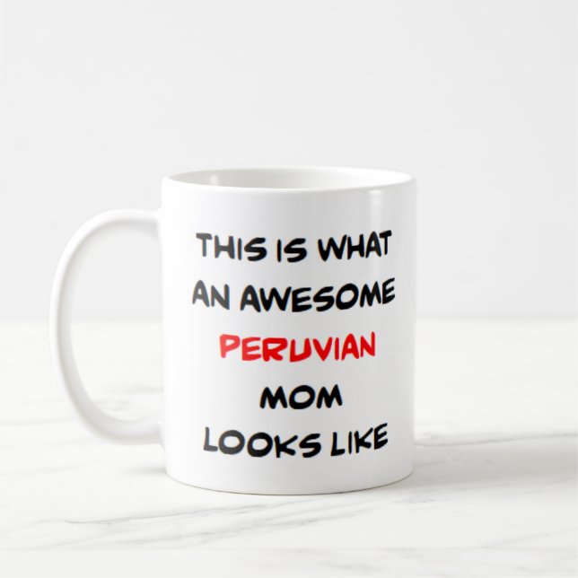 Caneca De Café mãe peruana, incrível (Esquerda)