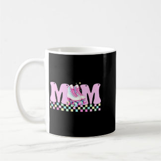 Caneca De Café Mãe Rolando na Família de Patinação de Aniversário