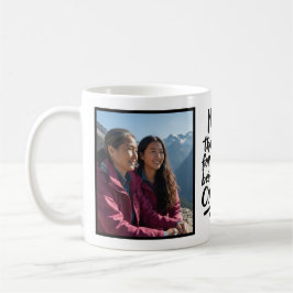 Caneca De Café Mãe Sempre No Meu Canto Script de Pincel Duas Foto
