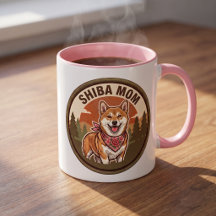 Caneca de Café Mãe Shiba Inu | Presente para Mãe d
