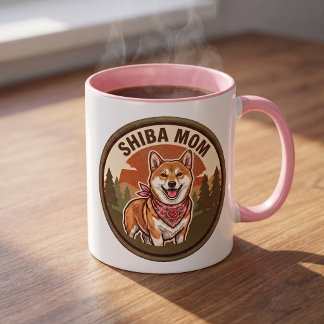 Caneca de Café Mãe Shiba Inu | Presente para Mãe d