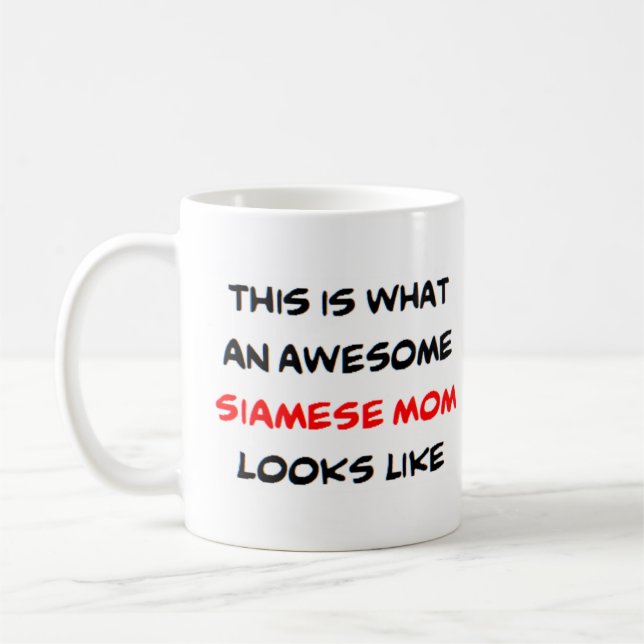Caneca De Café mãe siamesa, incrível (Esquerda)