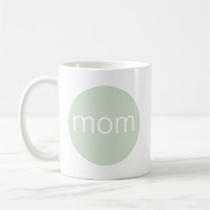 Caneca De Café Mãe Verde da Espuma do Mar Moderno