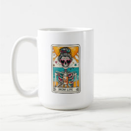 Caneca De Café Mãe Vida Skeleton Tarot Card Coffee Mug