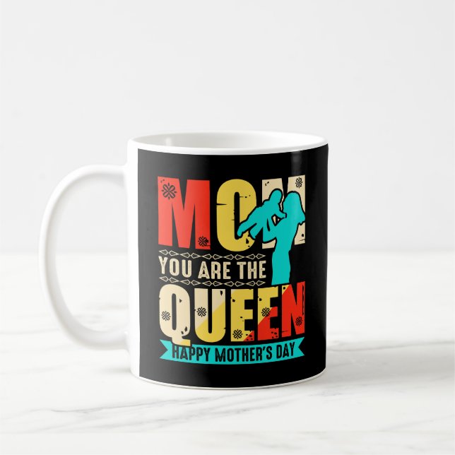 Caneca De Café Mãe Você É A Rainha (Esquerda)