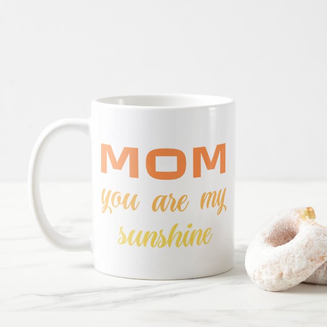 Caneca De Café Mãe, você é meu sol (Com Donut)