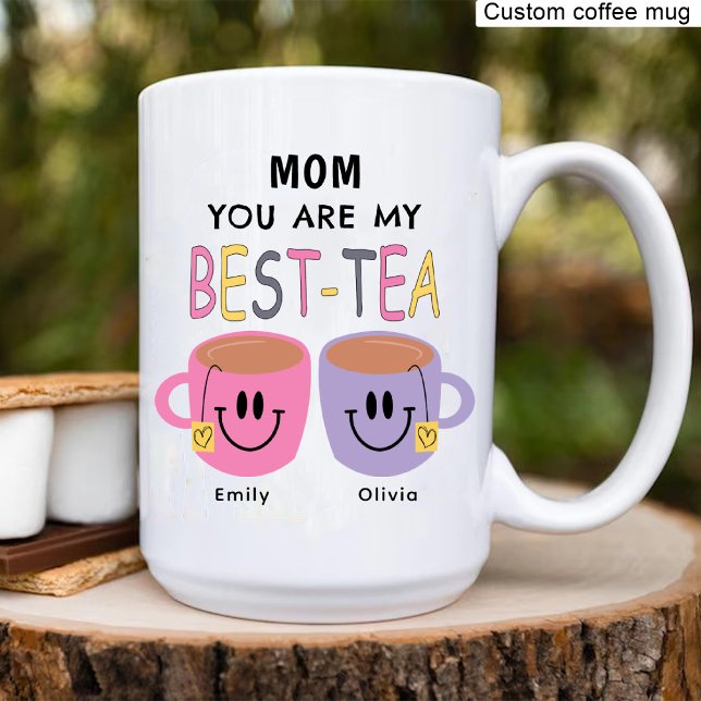 Caneca De Café Mãe, Você É Minha Melhor Chá, Mãe Aniversário. (Mom You Are my Best-Tea, Mom Birthday Coffee Mug)