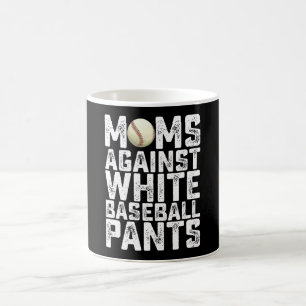 Caneca De Café Mães contra Dia de as mães de Calças Brancas de Ba